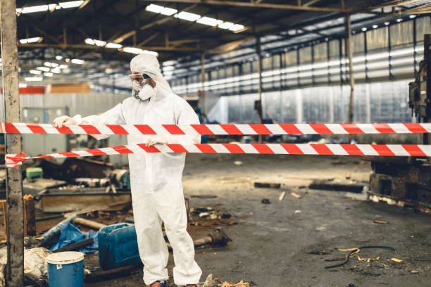 Professional Biohazard technician working in Peapack, NJ